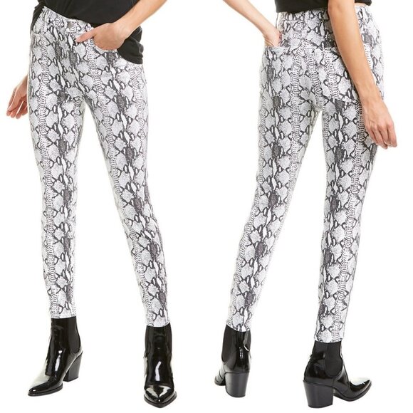 Frame Denim Denim - Frame Womens NWOT Snake Gray Python Ali High Rise Skinny Cigarette Jeans Size 26